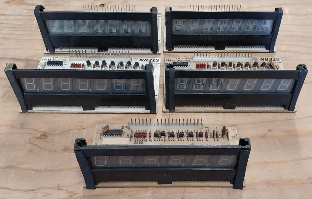 Te koop: Stern 7-digit display set, Gebruikt, Elektronisch, Stern, Onderdeel of Defecte kast