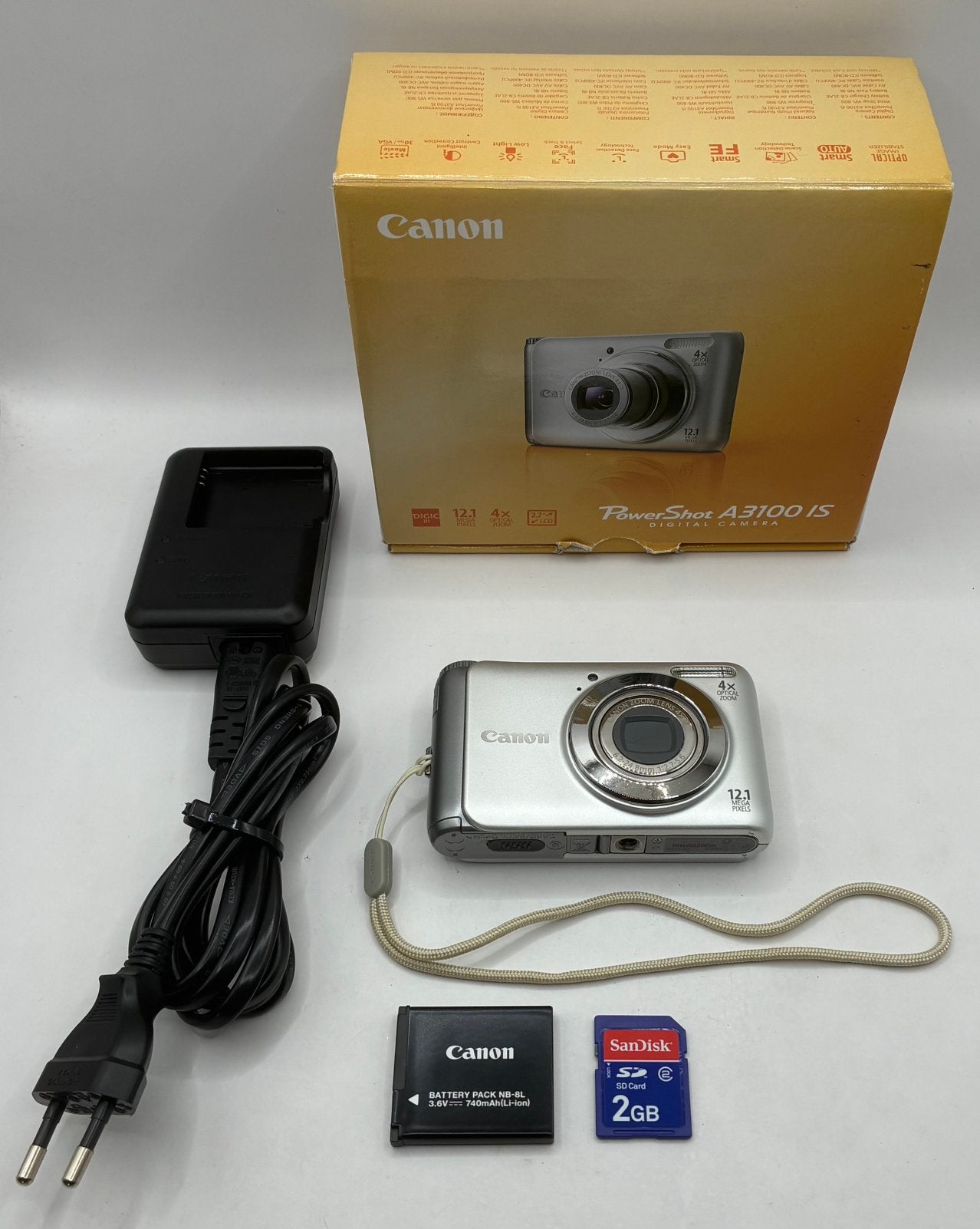 Canon PowerShot A3100 IS - compact camera, Ophalen of Verzenden, Zo goed als nieuw, Canon, 8 keer of meer
