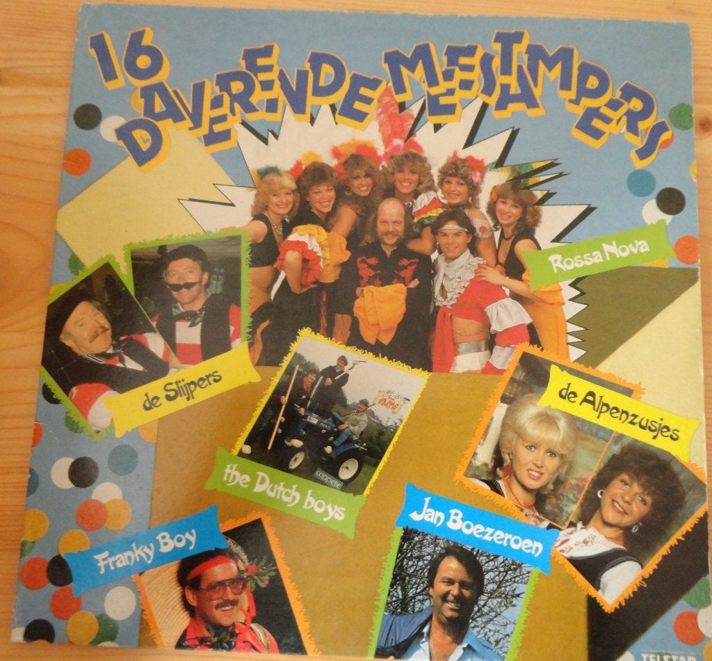 16-Daverende Meestampers (LP), Ophalen of Verzenden, Gebruikt, 12 inch, Levenslied of Smartlap