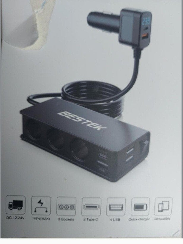 12 V autostekker verdeler /splitter, Ophalen of Verzenden, Nieuw