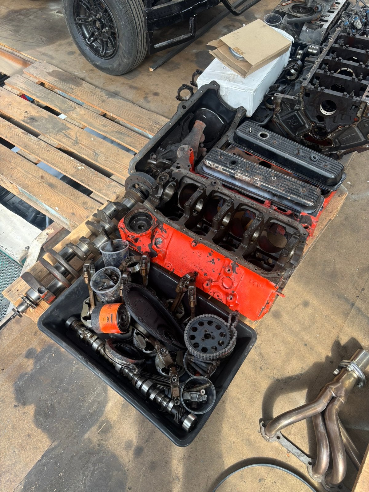 Chevrolet small block 350 voor revisie, Ophalen of Verzenden, Chevrolet