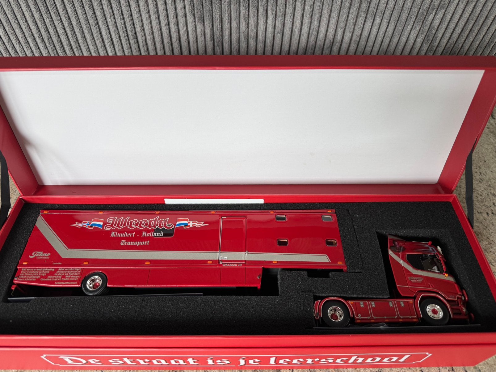Tekno Scania R530 Weeda Ferry Camper, Ophalen of Verzenden, Nieuw, Bus of Vrachtwagen, Tekno