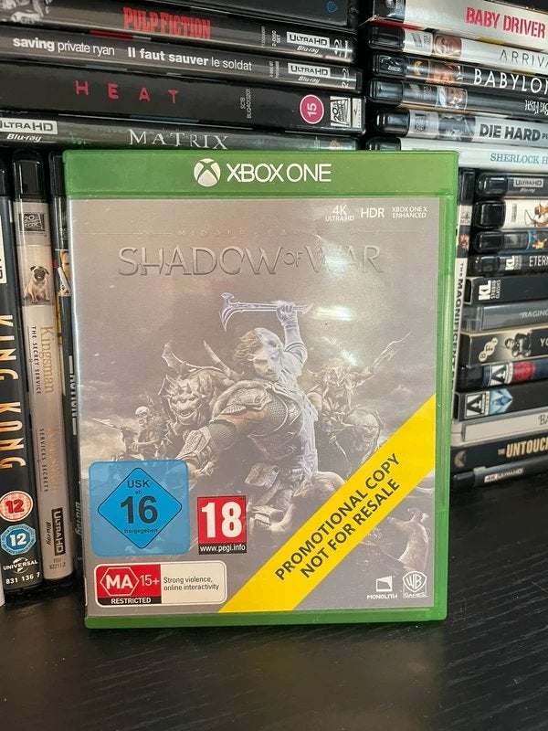 Middle Earth Shadow of War Xbox One, Avontuur en Actie, 1 speler, Ophalen of Verzenden, Zo goed als nieuw