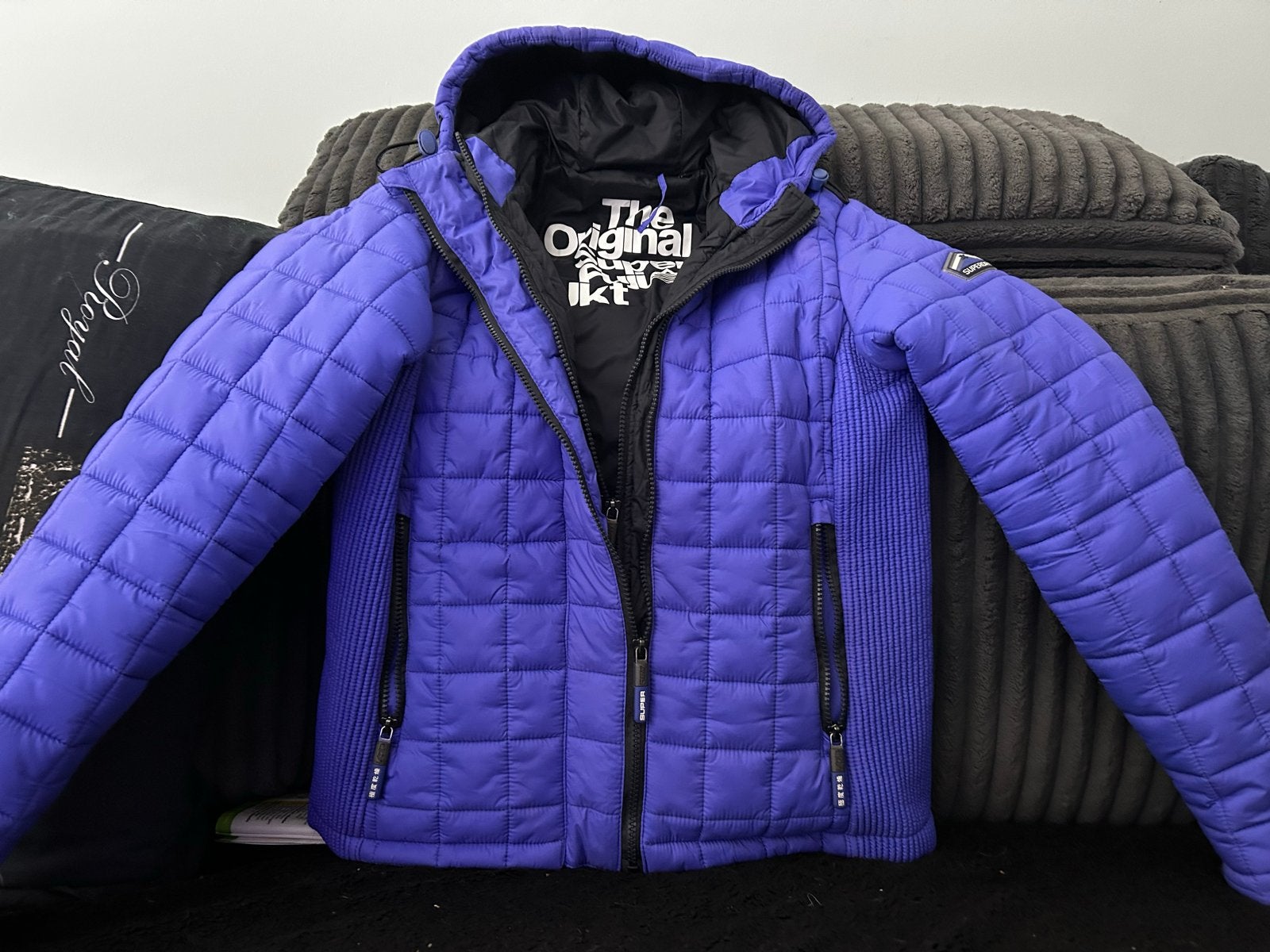 Superdry The Original Spirit gewatteerde jas paars, Kleding | Dames, Jassen | Winter, Ophalen, Zo goed als nieuw, Maat 38/40 (M)