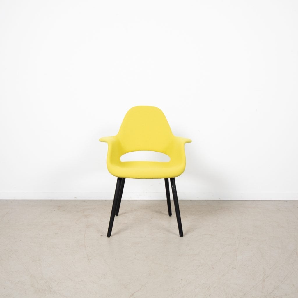 Vitra Organic Conference Stoel Geel Stof - Zwart, Niet ingevuld, Nieuw, Niet ingevuld, Niet ingevuld