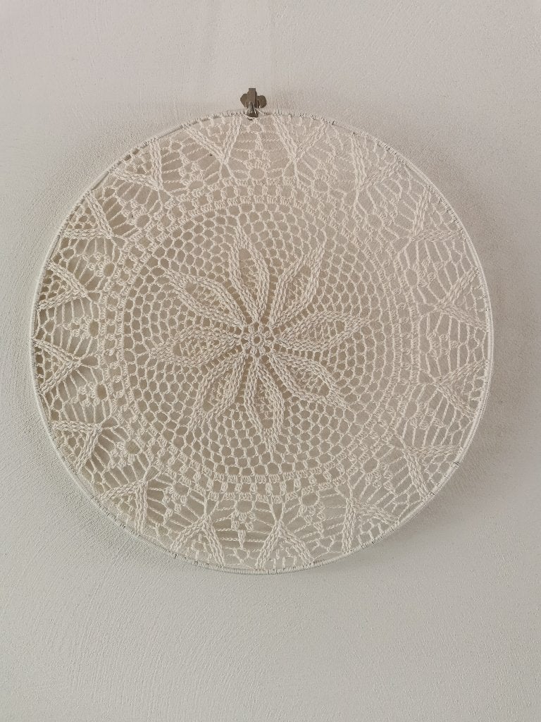 Mandala, Well Balanced White, 40 cm raamhanger/muurhanger, Huis en Inrichting, Woonaccessoires | Wanddecoraties, Beige, 40 cm