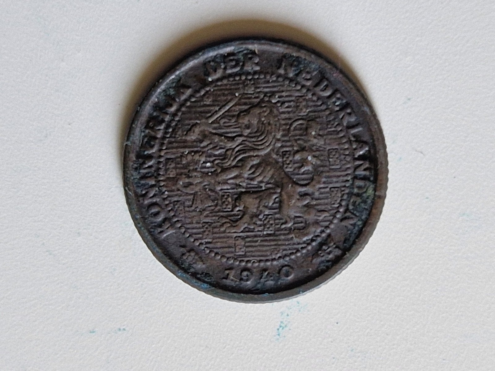 1/2 cent 1940, Verzenden, Koningin Wilhelmina, Overige waardes, Losse munt
