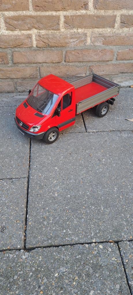Bruder bus met open achterkant, Ophalen of Verzenden, Zo goed als nieuw, Bus of Vrachtwagen