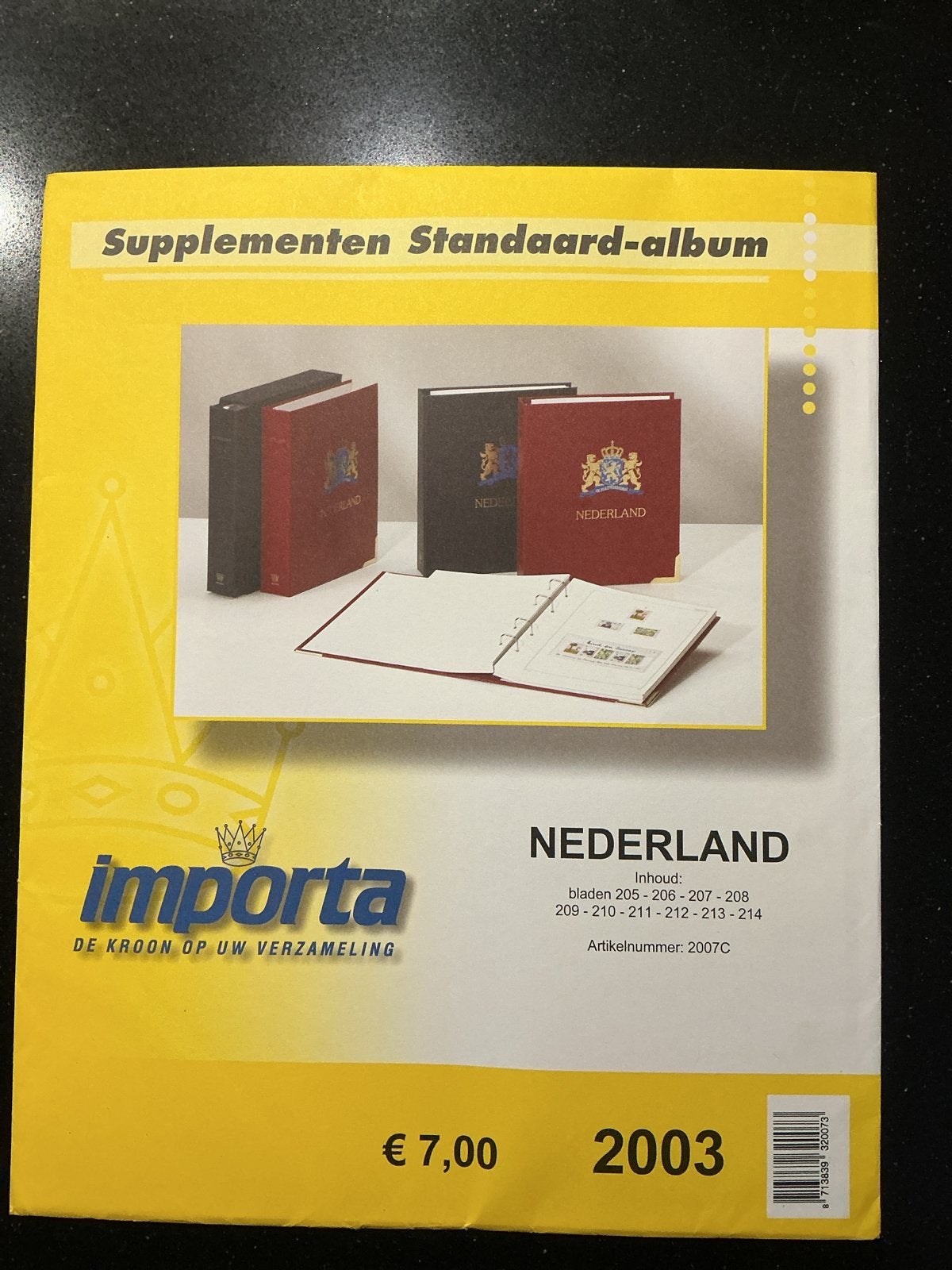 Importa Supplementen Standaard-album Nederland 2003, Postzegels en Munten, Ophalen of Verzenden, Na 1940, Postfris