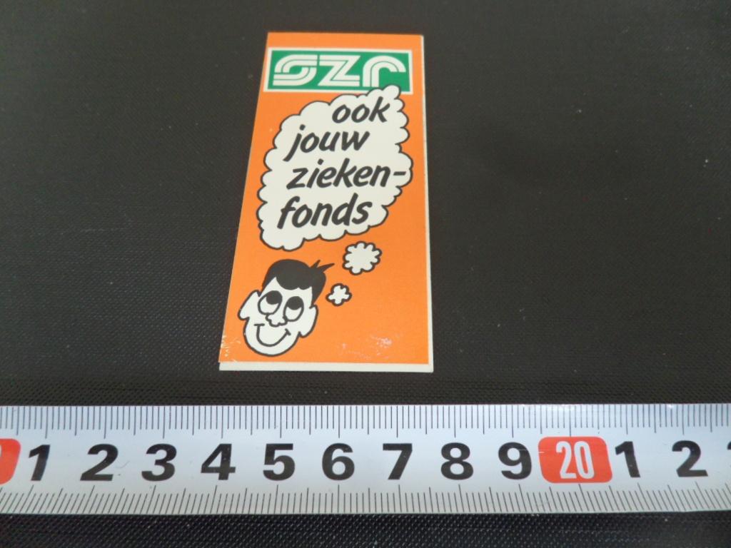 sticker SZR ook jouw ziekenfonds, Verzamelen, Ophalen, Zo goed als nieuw