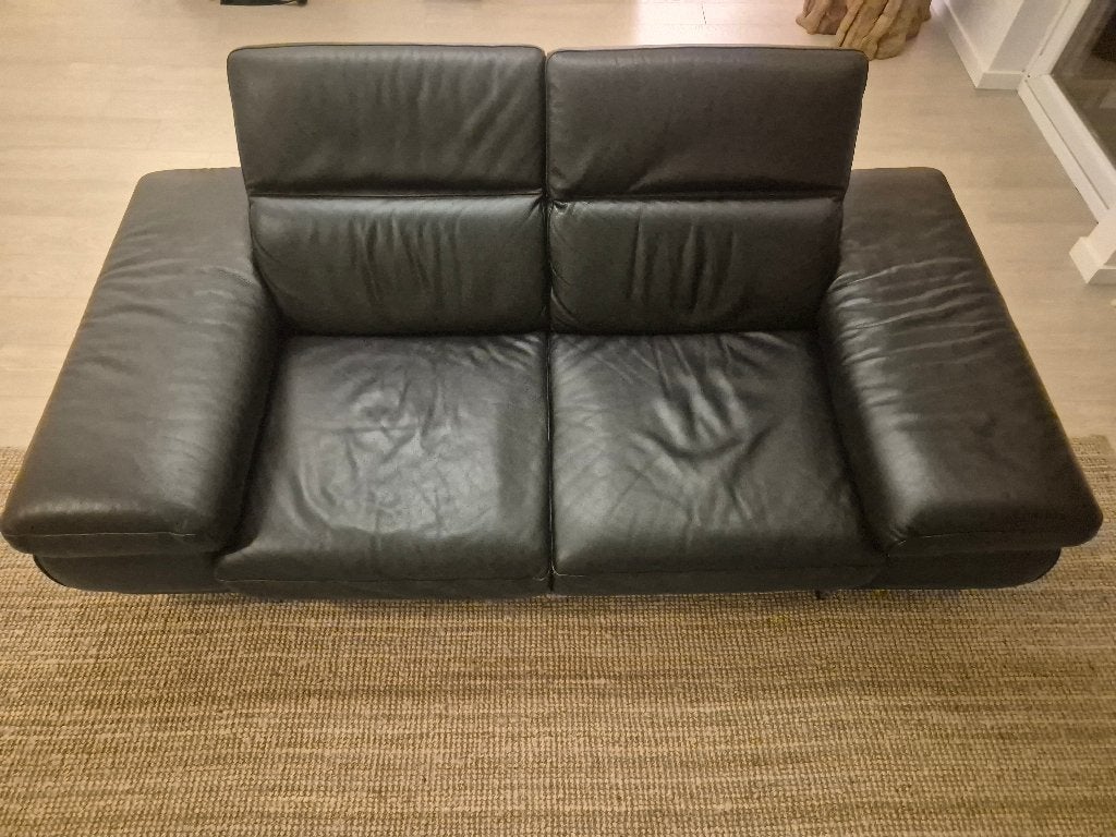 Premium black leather sofa (Natuzzi Italia), Ophalen