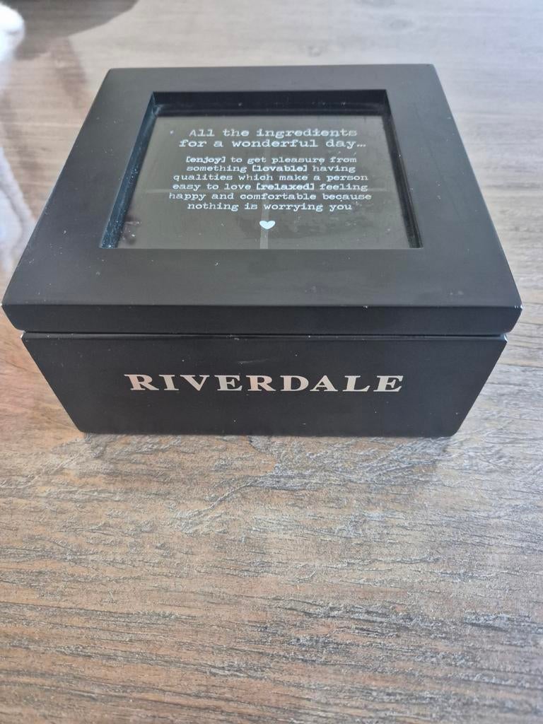 Riverdale scentchips bewaardoos, Ophalen of Verzenden, Rond