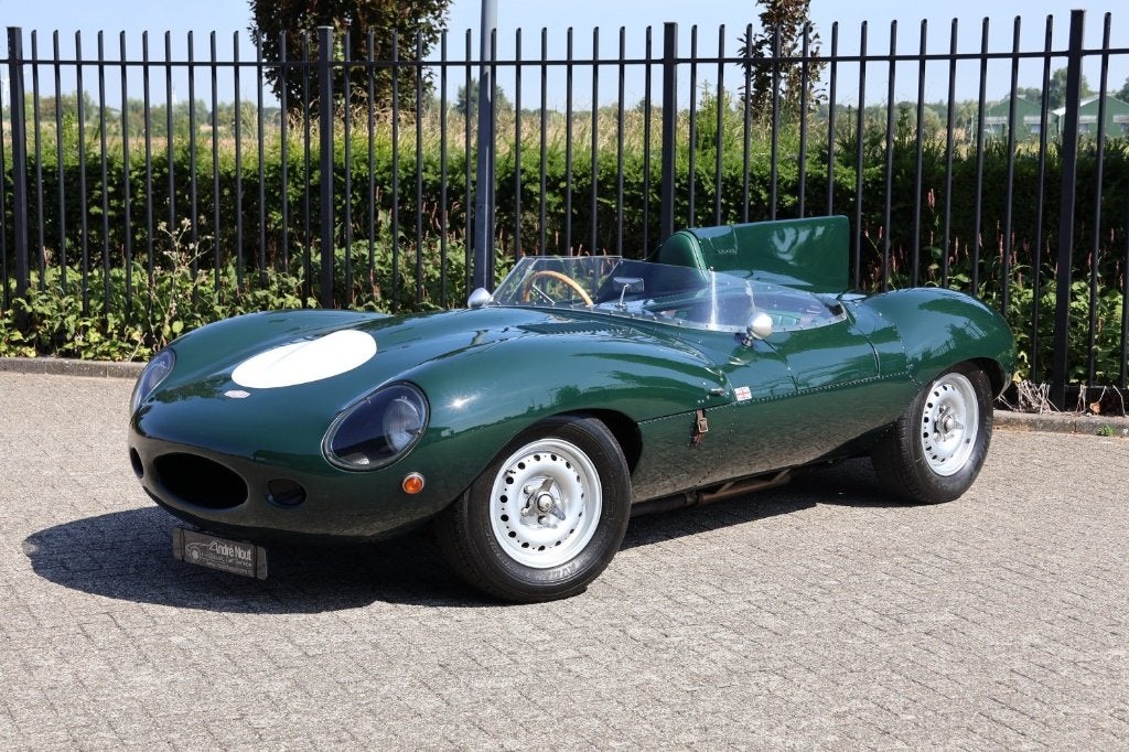 Jaguar D-Type recreation by RAM 1970 Groen, Auto's, 4200 cc, Cabriolet, Leder, Handgeschakeld