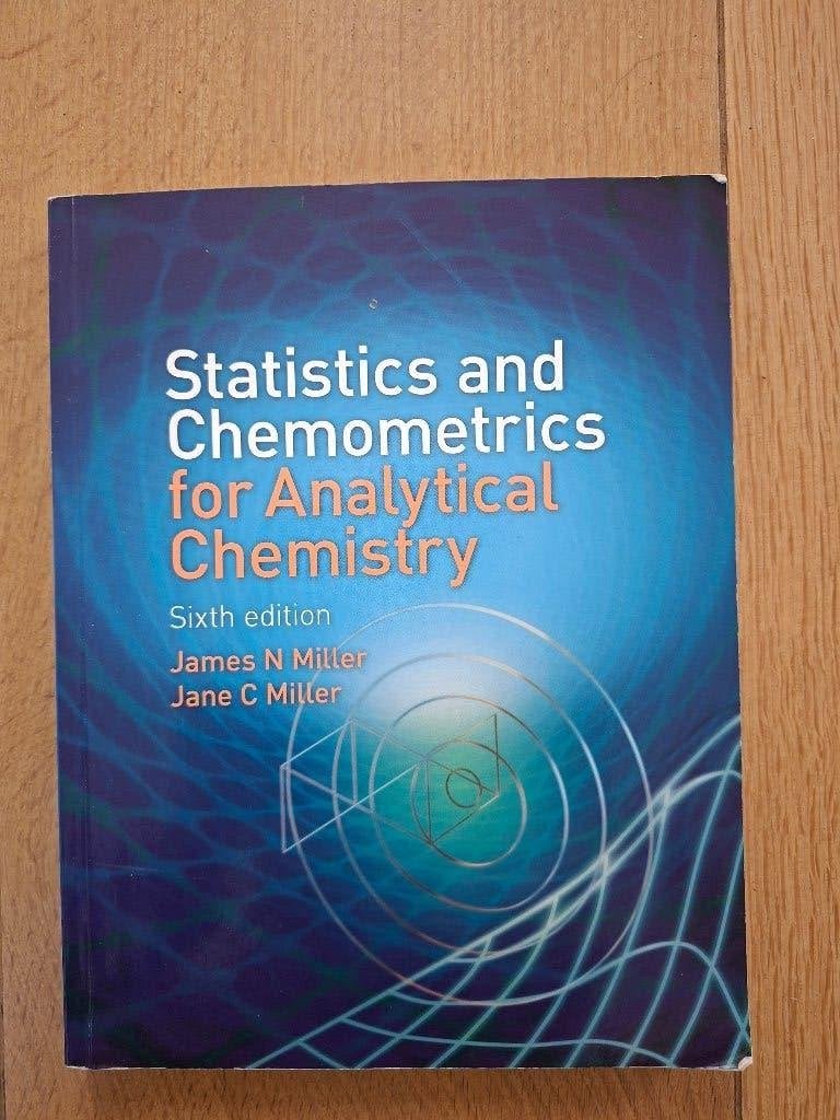 Statistics and Chemometrics for Analytical Chemistry, Ophalen of Verzenden, Zo goed als nieuw, James N Miller e.a., Natuurwetenschap