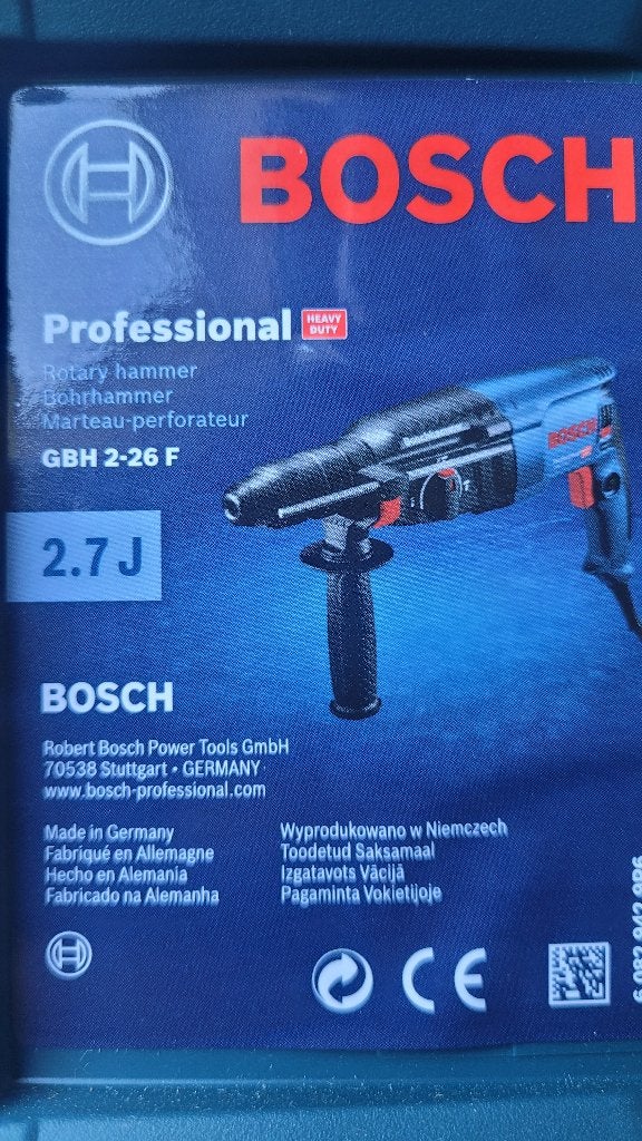 NIEUW: Bosch Boorhamer GBH 2-26F, Doe-het-zelf en Verbouw, Gereedschap | Boormachines, Ophalen of Verzenden, Nieuw, Boor- en/of Breekhamer