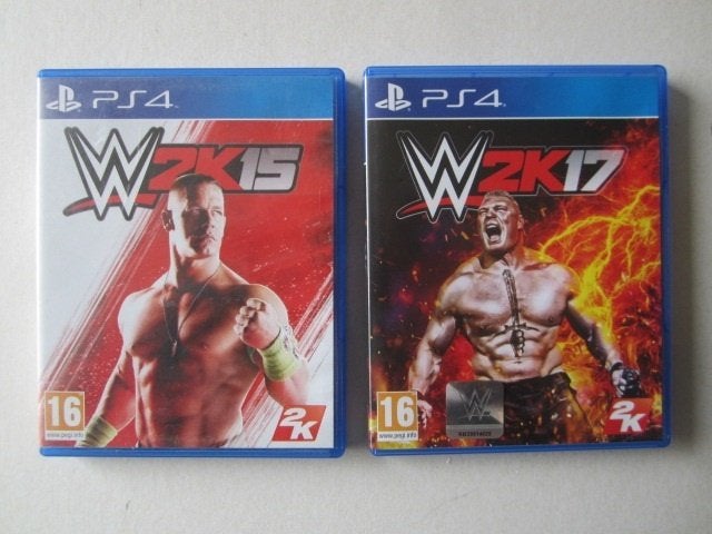 WWE 2K15 of 2K17 Playstation 4 PS4, Vechten, Ophalen of Verzenden, Zo goed als nieuw, 3 spelers of meer