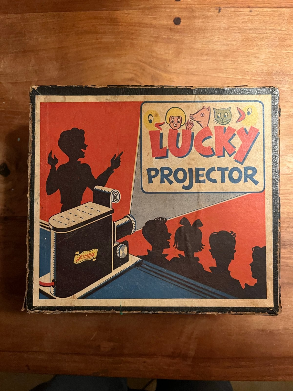 Vintage Lucky Projector speelgoedprojector met doos, Antiek en Kunst, Ophalen of Verzenden