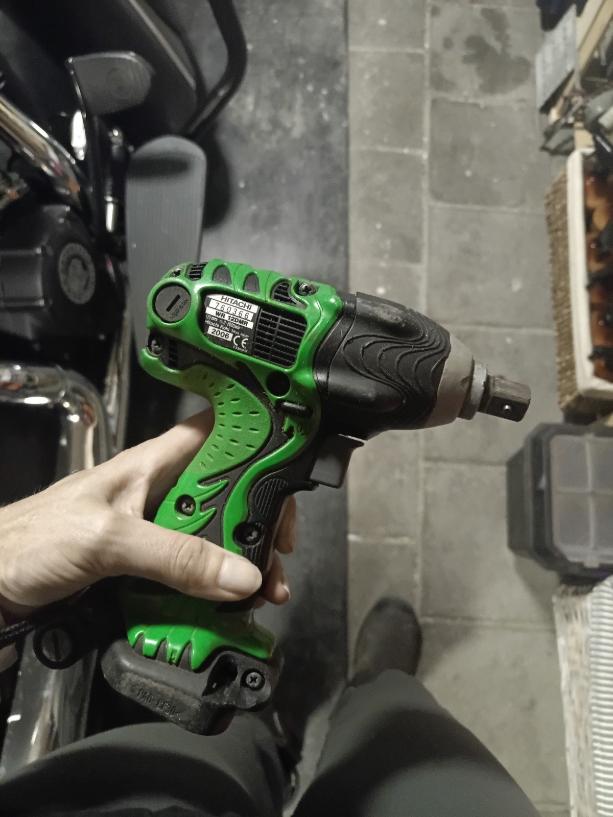 Hitachi slagschroevendraaier WR 12DM2, Ophalen of Verzenden, Gebruikt, Minder dan 400 watt, Overige typen
