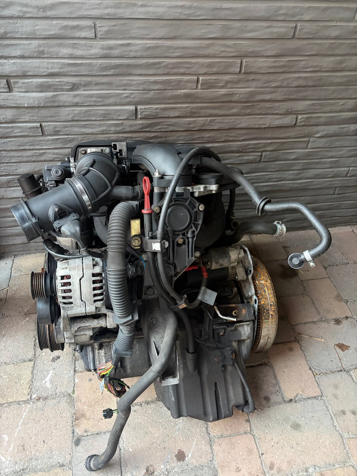 Vastgelopen BMW M43B19 motorblok - Ideaal voor onderdelen, Ophalen, Gebruikt, BMW