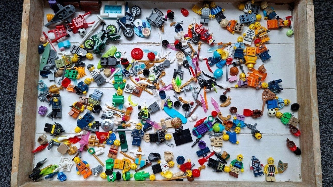 Lego poppetjes met veel wapens en accesoires, Ophalen of Verzenden, Gebruikt, Lego