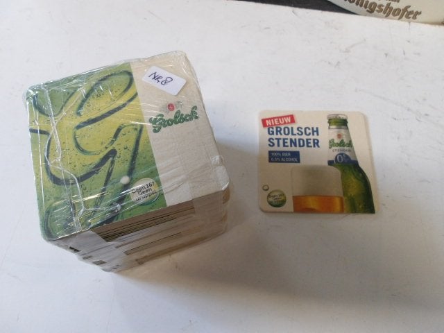 Grolsch viltjes (nr.8) Vol pak, Ophalen of Verzenden, Nieuw, Viltje(s), Grolsch