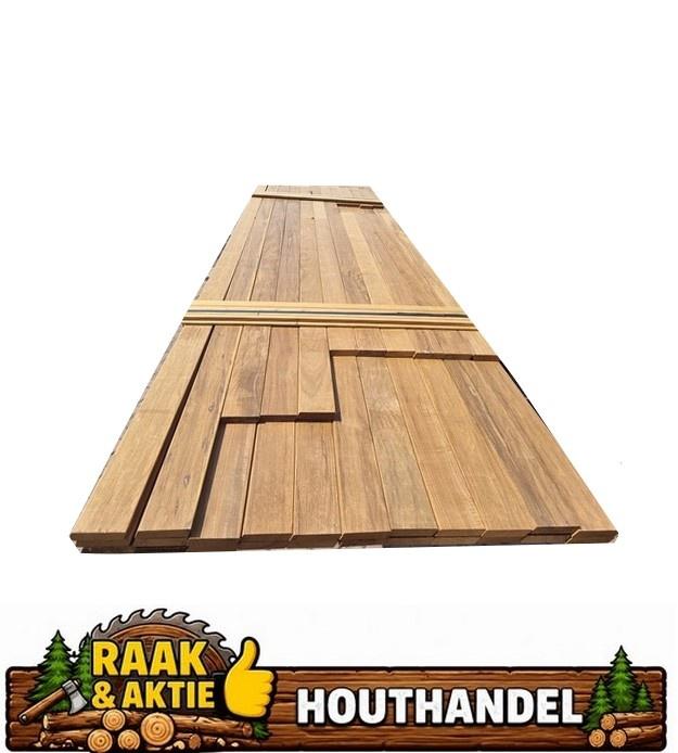 Hardhouten latten / planken - Rhombus - geschaafd -nr: HP259, Ophalen, Planken, Nieuw, Hardhout