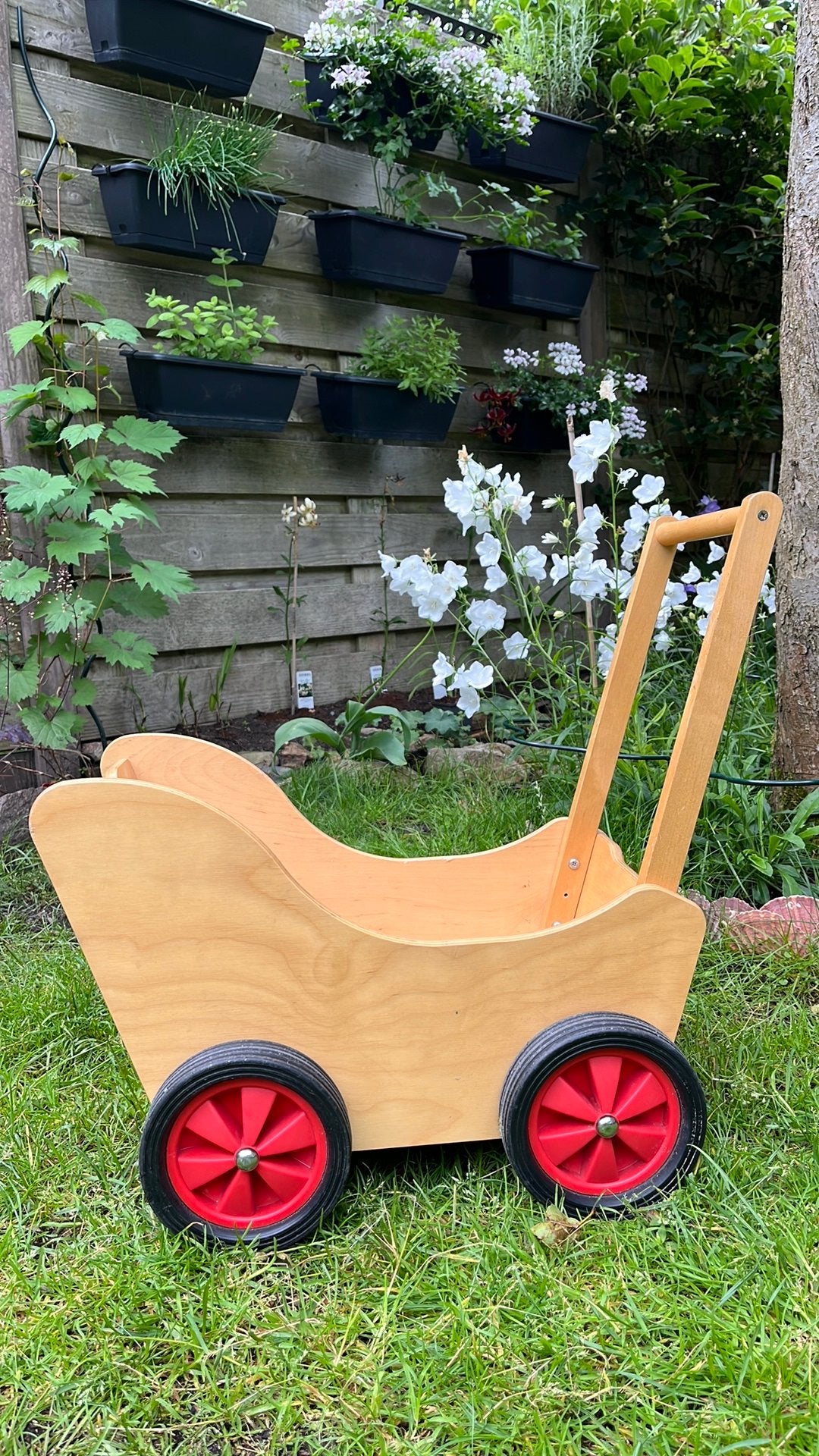Houten duwkarretje, poppenwagen, Ophalen, Gebruikt, Overige typen