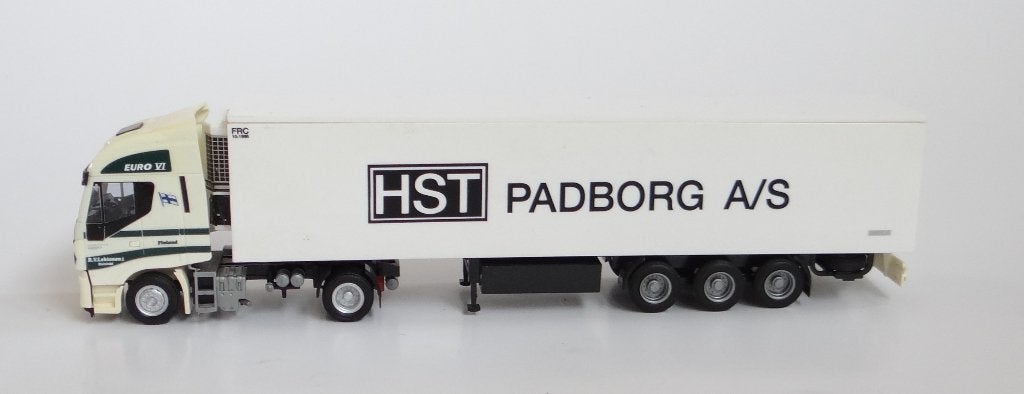AWM Iveco Stralis Lehtonen + HST koeloplegger, Verzenden, Gebruikt, Bus of Vrachtwagen, AWM