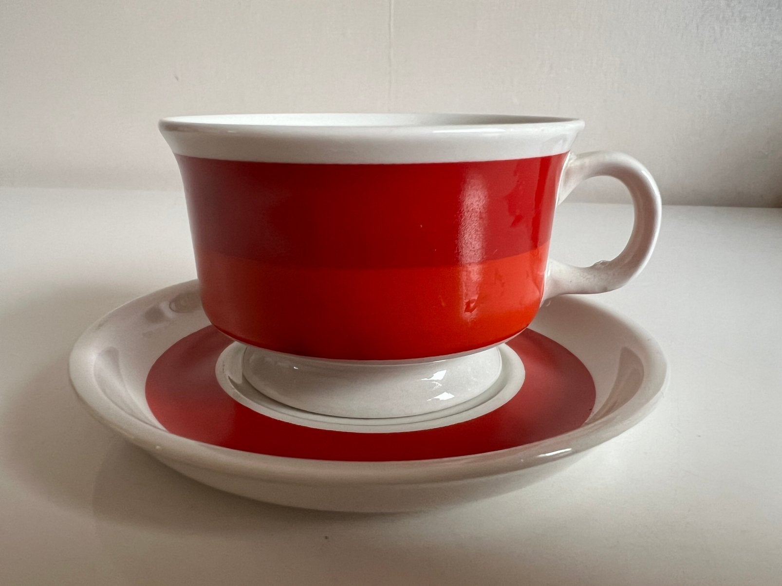 ARABIA Spectri koffiekop en schotel Raija Uosikkinen 70’s, Ophalen of Verzenden