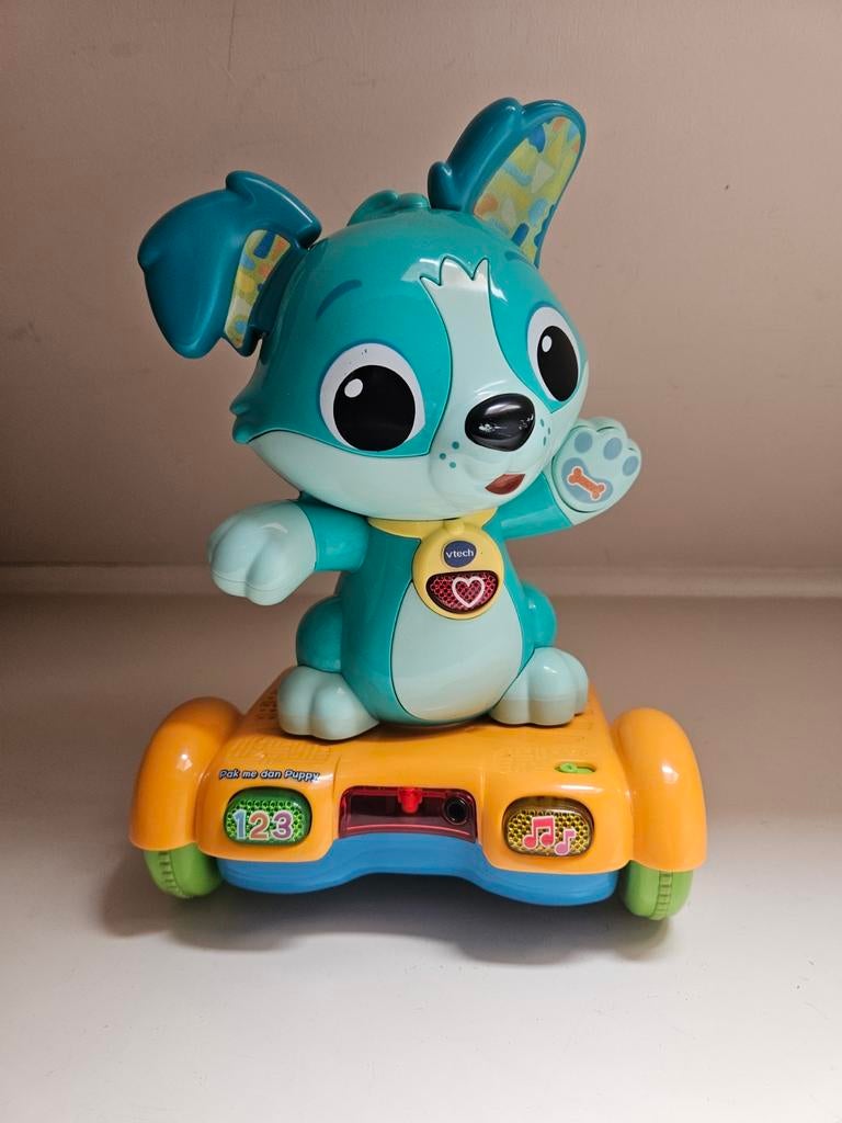 VTech  Puppy op hoverboard - Pak me dan Puppy, Ophalen, Zo goed als nieuw, 6 maanden tot 2 jaar