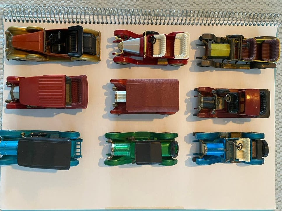 9 Matchbox models of yesteryear Modelauto's 1:43, Ophalen of Verzenden, Zo goed als nieuw