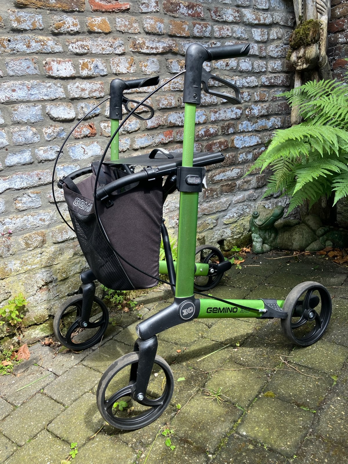 Rollator Gemino 30 M comfort - groen, Diversen, Rollators, Gebruikt, Lichtgewicht, Opvouwbaar, Ophalen
