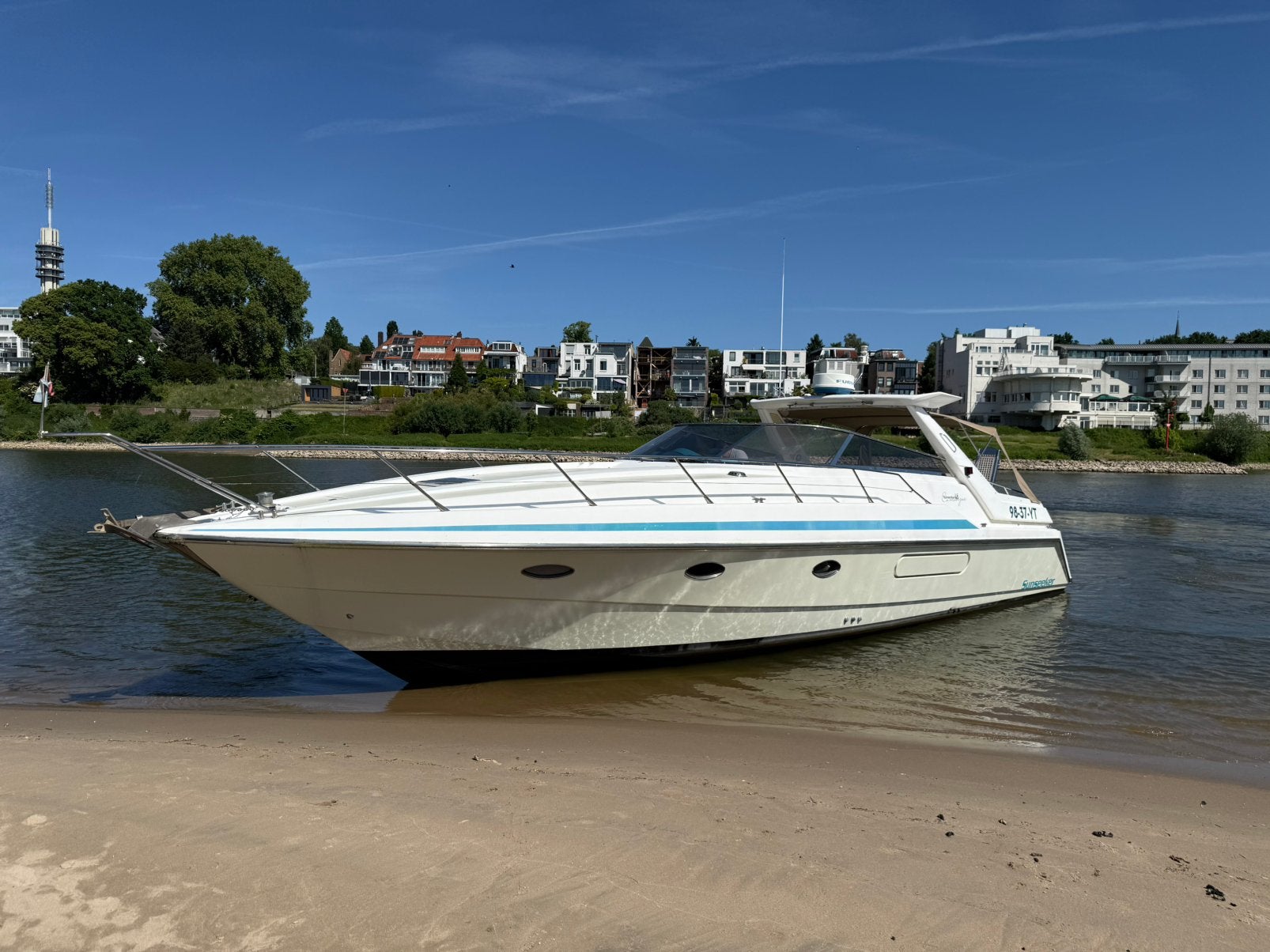 Sunseeker Camargue 46 Motorjacht 1991 Detroit, Watersport en Boten, Ophalen, Overige merken, Gebruikt, Binnenboordmotor