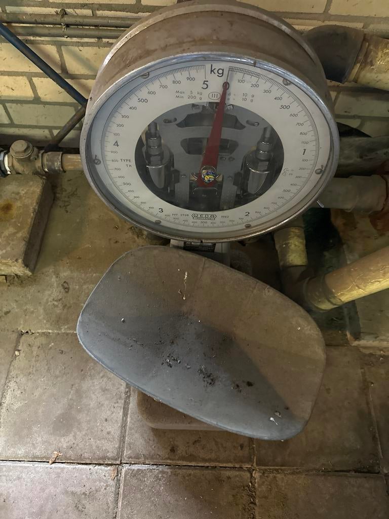WEDA weegschaal 5 kg, Ophalen, Overige typen, Gebruikt, Minder dan 10 kg