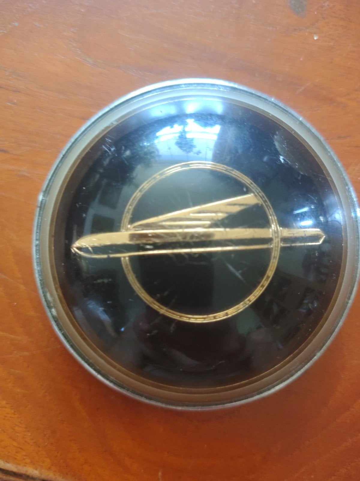 Opel Toeterknop/Naafkap Stuurwiel Olympia Rekord '53-'57, Ophalen of Verzenden