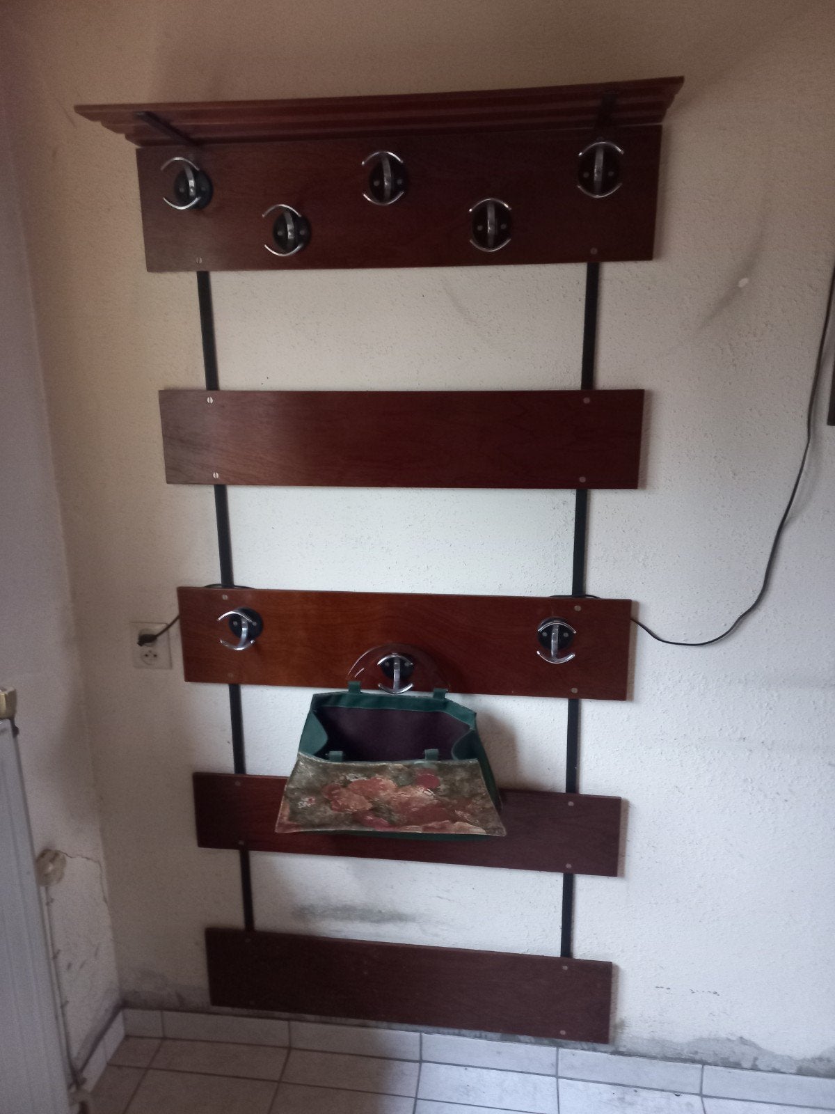 Vintage wandkapstok Pastoe jaren '70, Gebruikt, Minder dan 100 cm, Hout, Ophalen