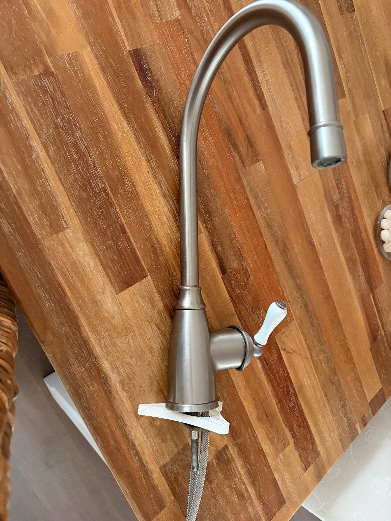 Ikea Elverdam Kraan met Porseleinen Handvat, Doe-het-zelf en Verbouw, Sanitair, Ophalen, Gebruikt, Rvs, Kraan