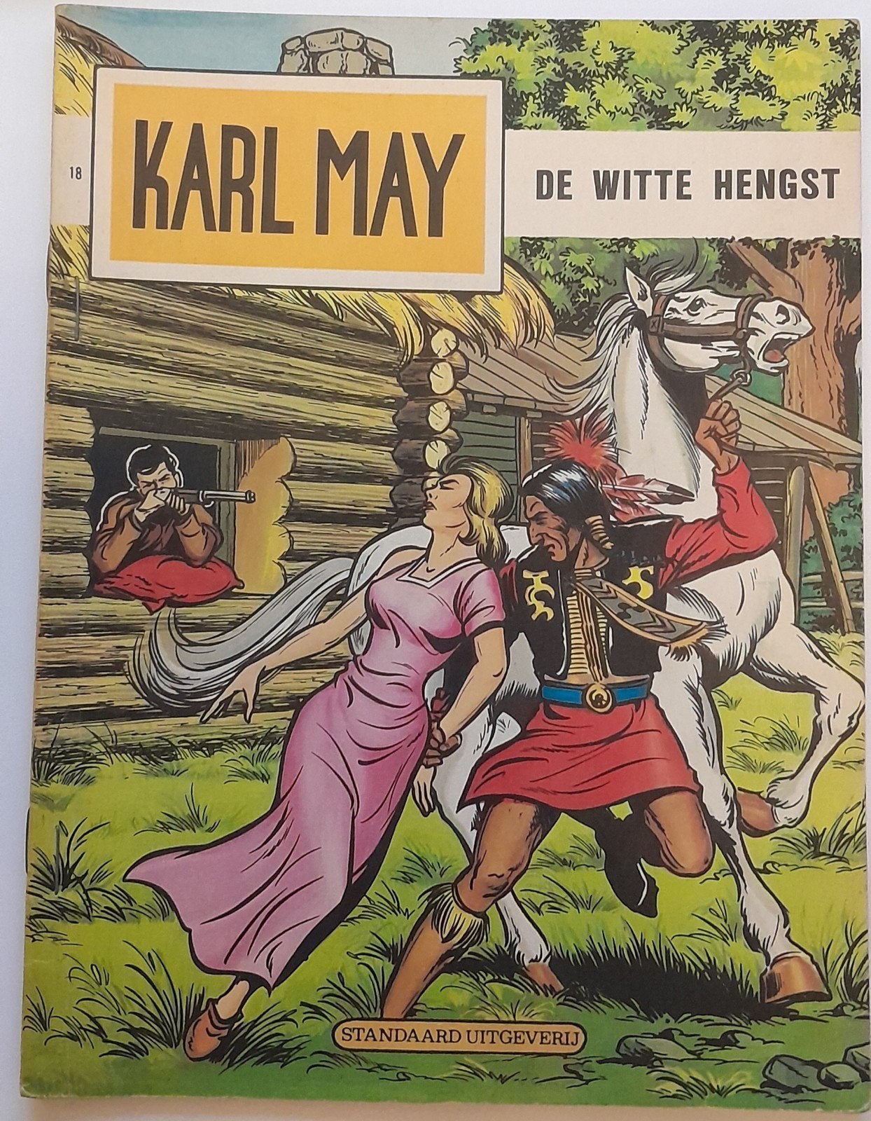 Karl May - De Witte Hengst (Stripboek), Eén stripboek, Ophalen of Verzenden, Gelezen, Willy Vandersteen