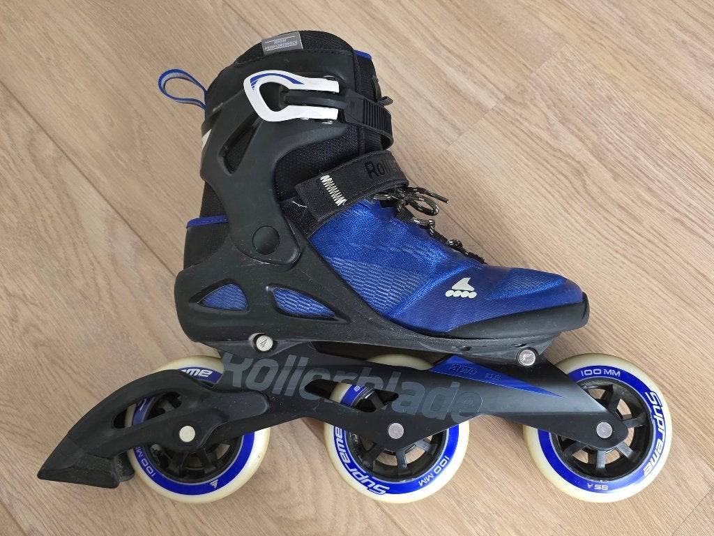 Rollerblade Macroblade 3WD 100mm mt. 40,5 voor schoenmt. 39, Gebruikt, Overige typen, Dames, Ophalen