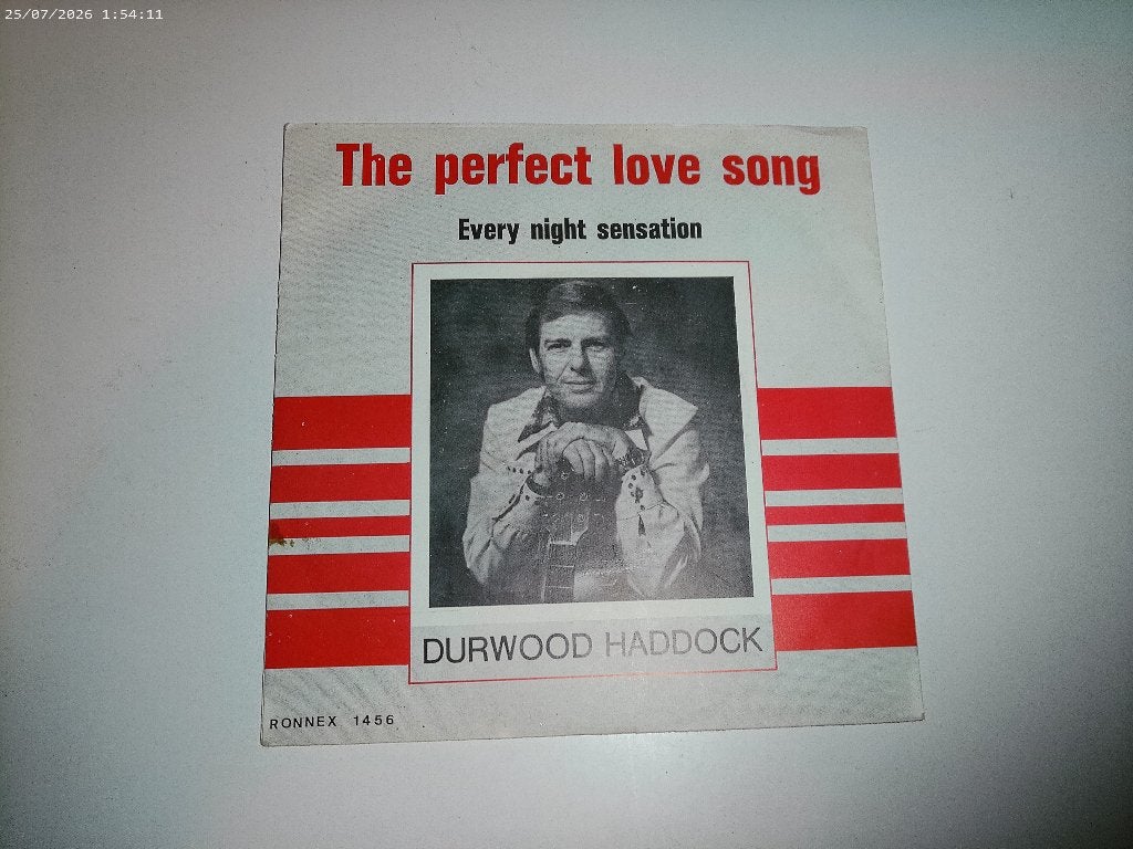 Durwood Haddock - The perfect Love song, Fotohoes, 7 inch, Ophalen of Verzenden, Zo goed als nieuw