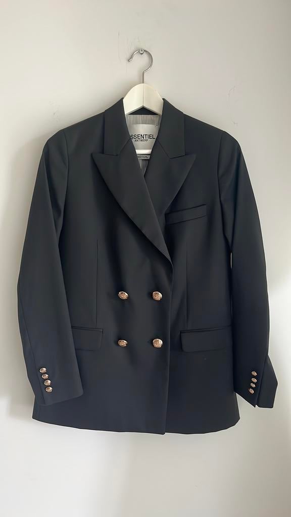 Essentiel blazer, Verzenden, Zo goed als nieuw, Maat 36 (S), Zwart