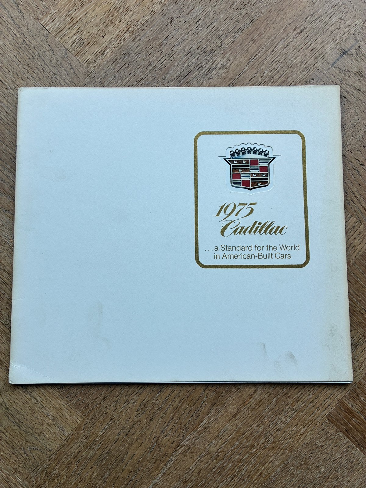 1975 Cadillac brochure, Verzenden, Zo goed als nieuw, Overige merken