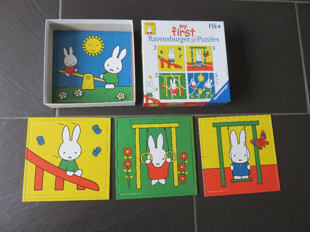 My first Nijntje puzzels 2,3,4 en 5 stukjes, Als nieuw, Ophalen of Verzenden, 10 tot 50 stukjes, Zo goed als nieuw, 2 tot 4 jaar