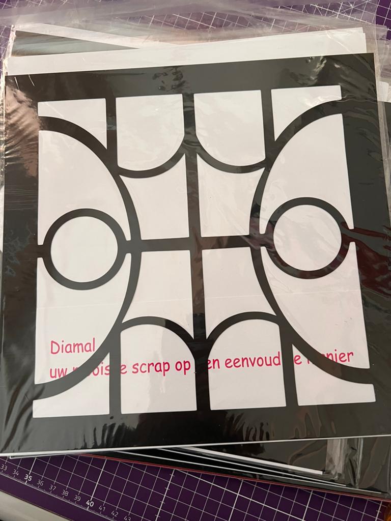 Mal voor scrapbooking nr 2, Verzenden, Zo goed als nieuw, Frame of Mal