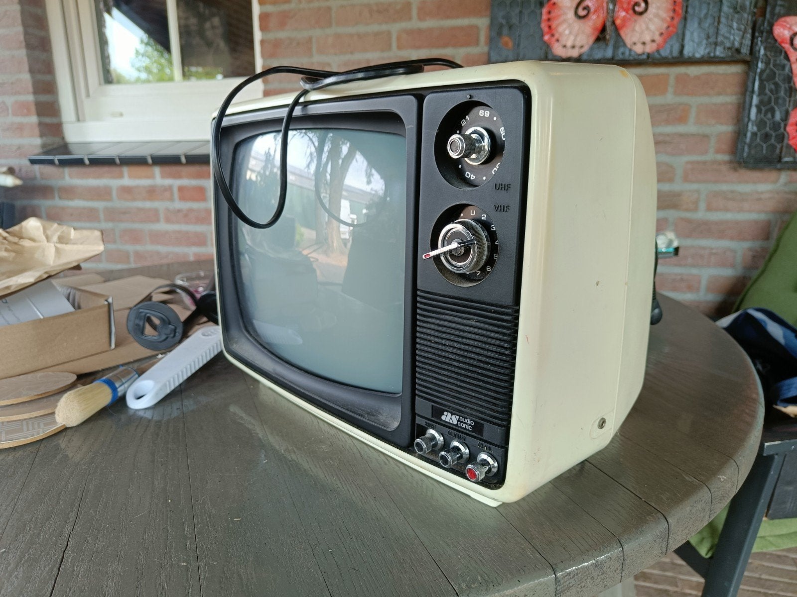 Vintage Audio Sonic TC-3150 Zwart-wit TV, Antiek en Kunst, Ophalen