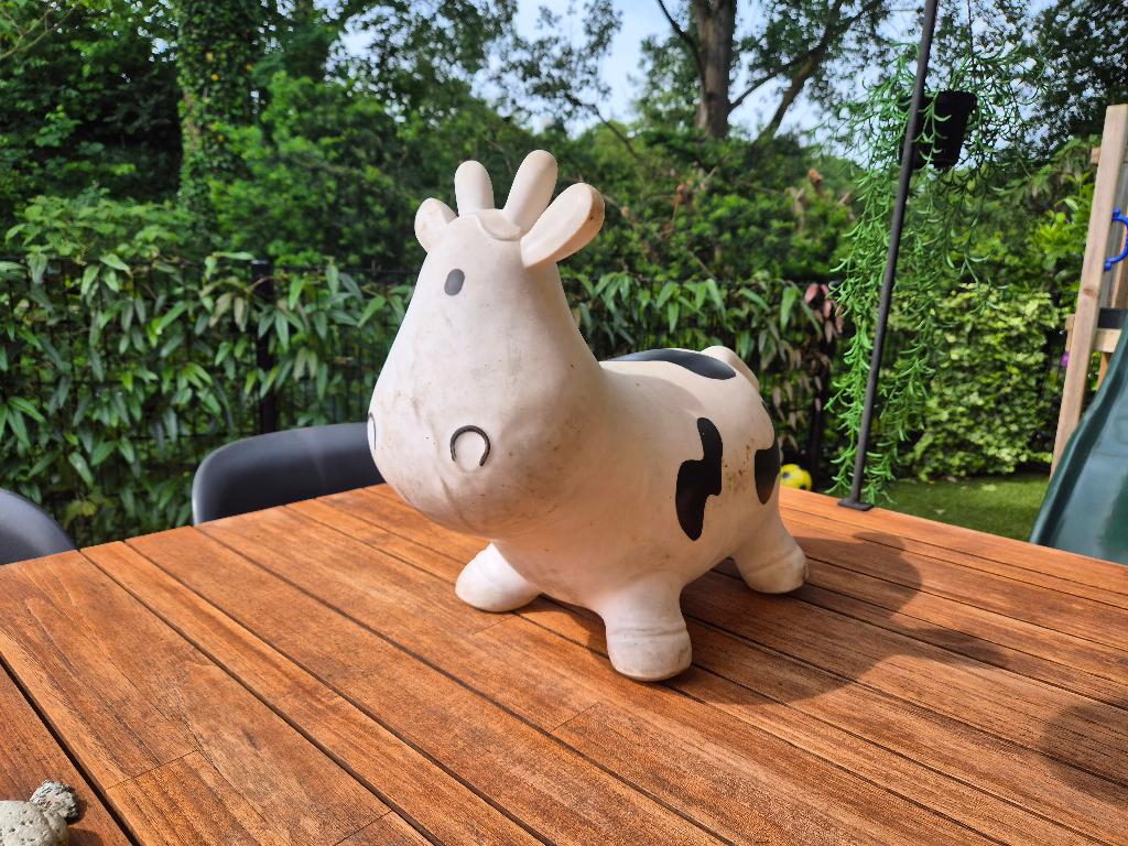 BS Toys springkoe (Skippykoe) opblaasbaar, Ophalen, Gebruikt