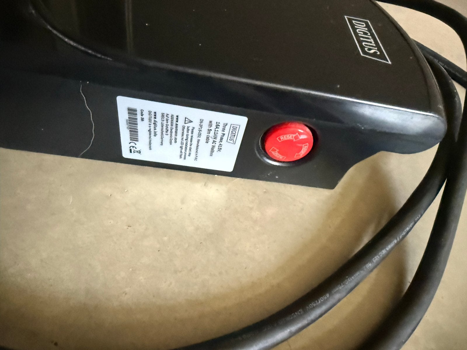 DIGITUS Wallbox 11 kW - Type 2 - 5m kabel - IP55, Auto diversen, Laadpalen, Ophalen of Verzenden, Nieuw, Laadpaal