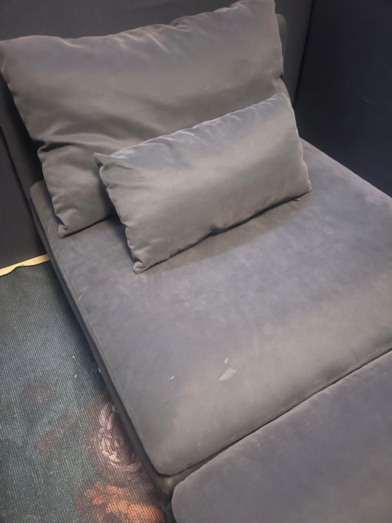 Ikea Soderhamn stoel + poef, Ophalen, Gebruikt, Rond