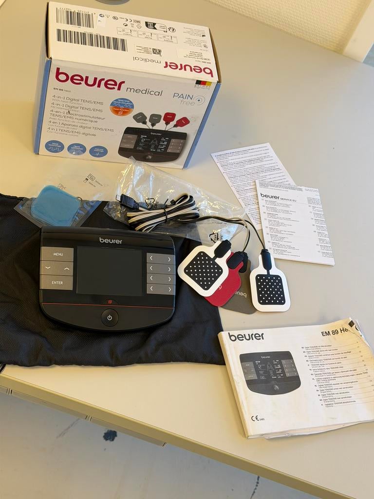 Beurer EM 89 Heat TENS EMS trainer 4-in-1 digitaal Als nieuw, Ophalen of Verzenden, Zo goed als nieuw, H, H