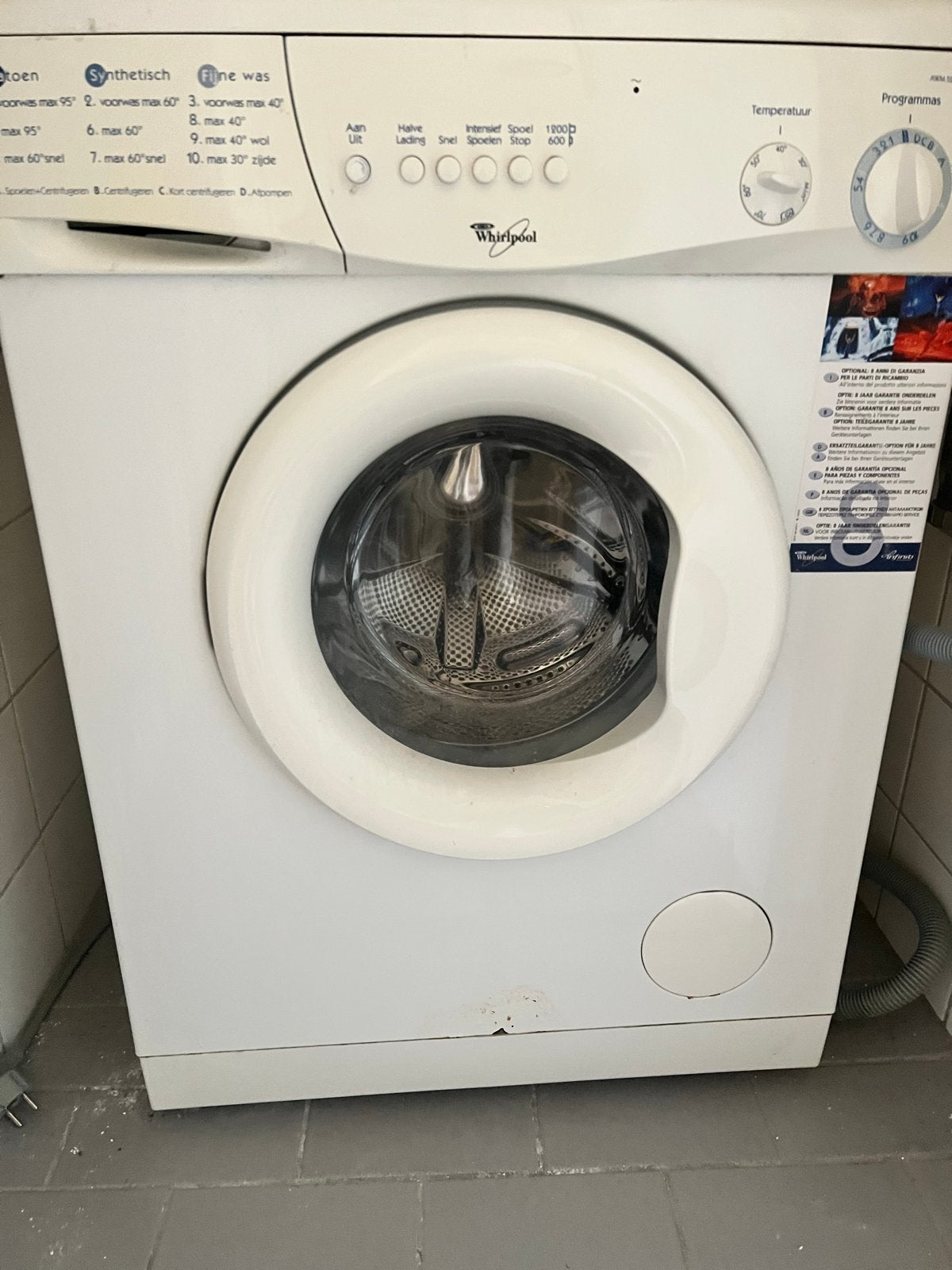 Whirlpool Wasmachine - Betrouwbaar en Efficiënt, Ophalen, Gebruikt, Voorlader, Kort programma